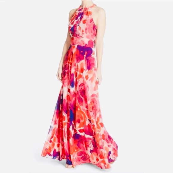 ELIZA J HALTER TOP DRESS - Picture 1 of 4